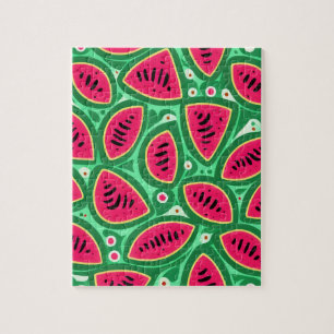 Süße Wassermelonenmuster Puzzle