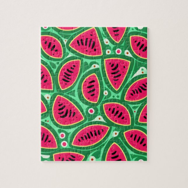 Süße Wassermelonenmuster Puzzle (Vertikal)