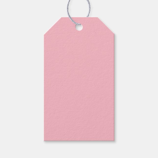 Süße weiche rosa Geschenkanhänger (Vorderseite)
