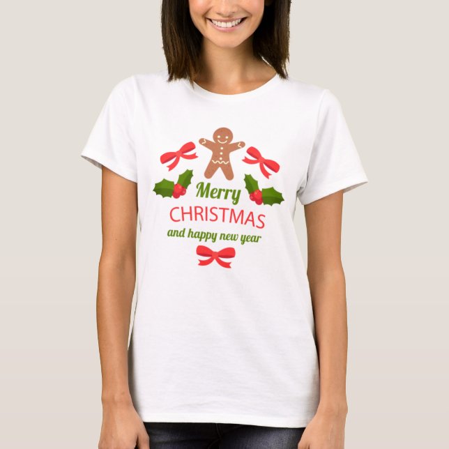 Süße Weihnacht-Weihnachtsmann-Familie-USA-Shirts T-Shirt (Vorderseite)