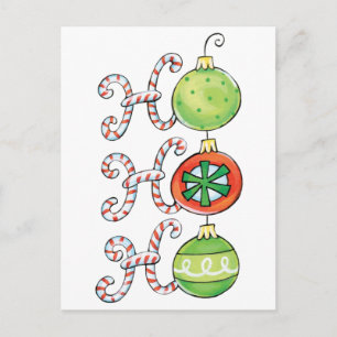 Süße Weihnachten Ho Ho Ho, Candy Canes Ornamente