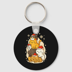 Süße Weihnachten Kawaii Katzen Neko Lustige Kätzch Schlüsselanhänger