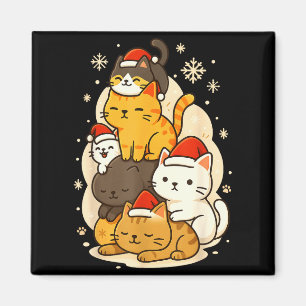 Süße Weihnachten Kawaii Katzen Neko Lustige Kitten Magnet