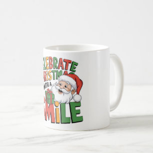 Süße Weihnachten mit Santa Smile Tasse