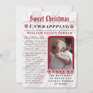 Süße Weihnachten Moderne Zeitung Ankündigung
