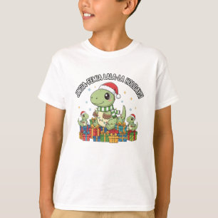 Süße Weihnachts-Dino-Familie – Festliche Feiertags T-Shirt
