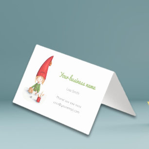 Süße Weihnachts-Elf-Spielzeuge Visitenkarten