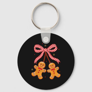 Süße Weihnachts-Gingerbread-Kirschen Coquette Xmas Schlüsselanhänger