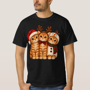 Süße Weihnachts-Gingermischlingskatzen - Weihnacht T-Shirt