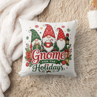 Süße Weihnachts-Gnome-Feiertagsdesign Kissen