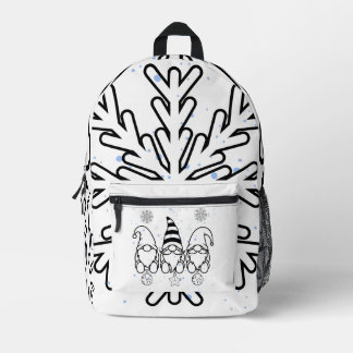 Süße Weihnachts-Gnome Holiday Design. Bedruckter Rucksack
