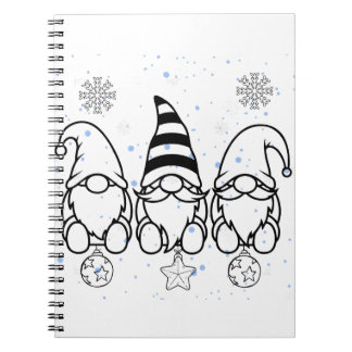 Süße Weihnachts-Gnome Holiday Design. Notizblock