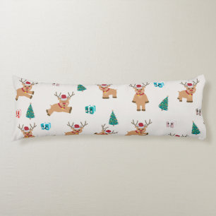 Süße Weihnachts-Hirsch-Weihnachtsgeschenke & Baum- Seitenschläferkissen