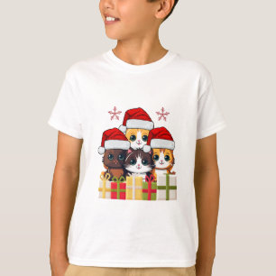 Süße Weihnachts-Kätzchen-Truppe - Weihnachten Sant T-Shirt