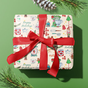 Süße Weihnachts-Nussknacker-Kekse mit individuelle Geschenkpapier