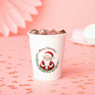 Süße Weihnachts-Papierbecher im Santa-Design – Wir Pappbecher