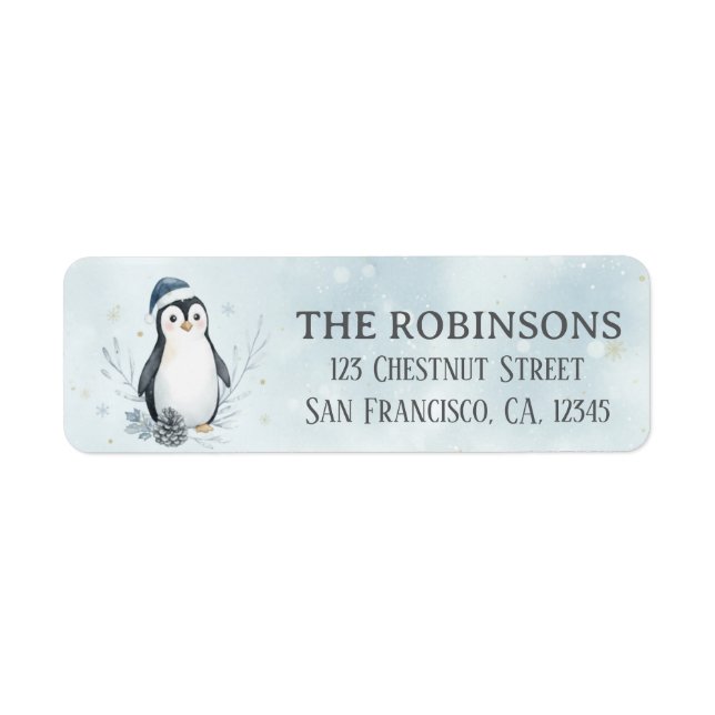 Süße Weihnachts-Pinguin-Personalized Weihnachten (Vorne)