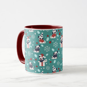 Süße Weihnachts-Pugs-Tasse Tasse