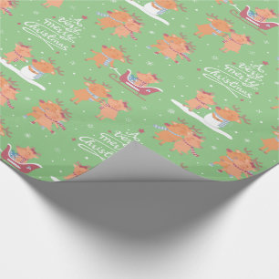 Süße Weihnachts-Rentier-Geschenkpapier Geschenkpapier