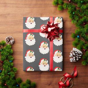 Süße Weihnachts-Santa-Claus-Geschenkpapier Geschenkpapier