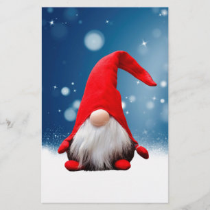 Süße Weihnachts-Santa-Schnee-Sterne Briefpapier