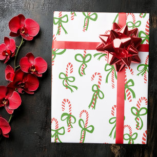 Süße Weihnachts-Schleifen Xmas Ferien Geschenkpapier