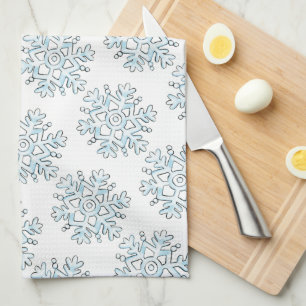 Süße Weihnachts-Schneeflocken, Winter-Schneesturm Geschirrtuch