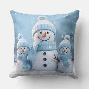 Süße Weihnachts-Schneemann-Wurfkissen Kissen