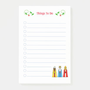 Süße Weihnachts-Weise-Männer-Dinge-zu-Tun-Post-it- Post-it Klebezettel