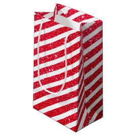 Süße Weihnachts-Zuckerstangen-Glitter-Gestreift-Mu Kleine Geschenktüte