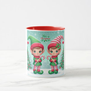 Süße Weihnachtselfen Tasse