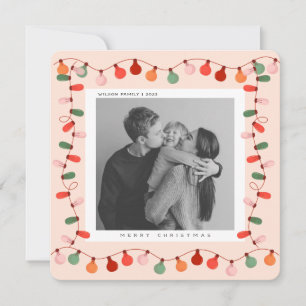 Süße Weihnachtsfamilienfoto-Weihnachtsfeiertag-Pos Feiertagskarte