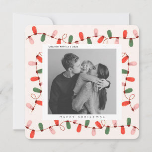 Süße Weihnachtsfamilienfoto-Weihnachtsfeiertag-Pos Feiertagskarte