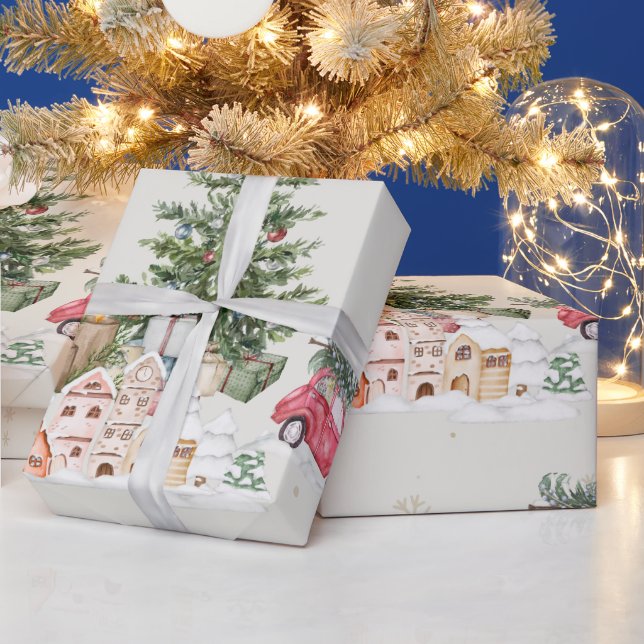 Süße Weihnachtsfunken Geschenkpapier (Feiertage)