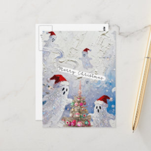 Süße Weihnachtsgeister Postkarte