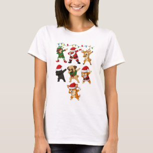 Süße Weihnachtshunde T-Shirt