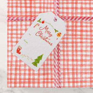Süße Weihnachtsicons CUSTOM AN PERSON Holiday Geschenkanhänger