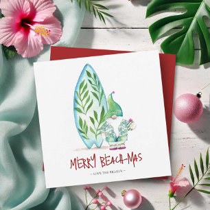 Süße Weihnachtskarten mit Küstenmotiv Mitteilungskarte