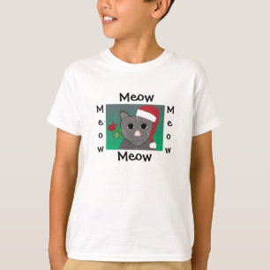 Süße Weihnachtskatze T-Shirt