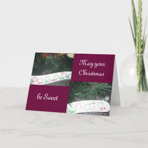 Süße Weihnachtsleckereien Feiertagskarte