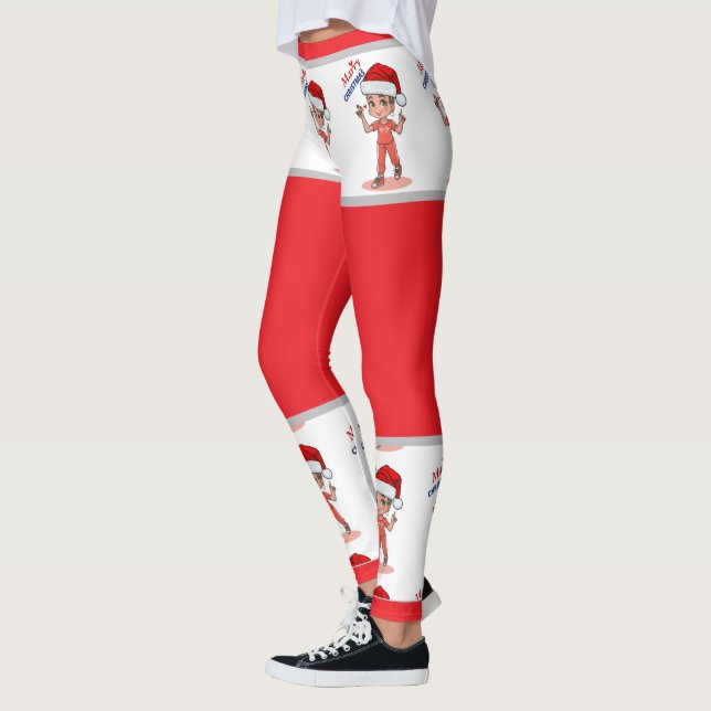 Süße Weihnachtsleggings Leggings (Links)