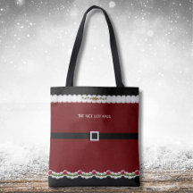 Süße Weihnachtsmann-Kostümierung Nice List Haul-Ta