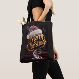Süße Weihnachtsmannmütze & Typografie