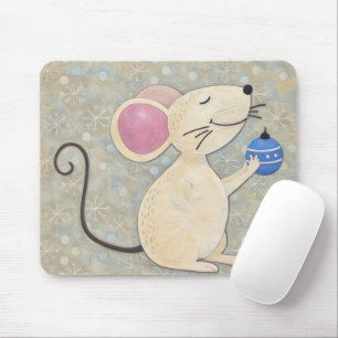 Süße Weihnachtsmaus Feiertags-Mauspad Mousepad