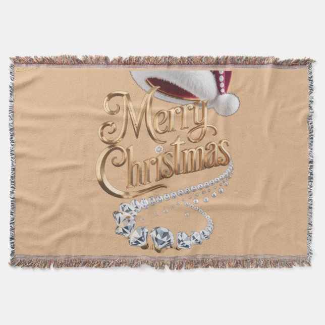 Süße Weihnachtsmütze Decke (Vorderseite)