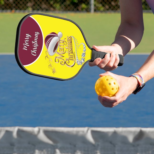 Süße Weihnachtsmütze Pickleball Schläger (InSitu)
