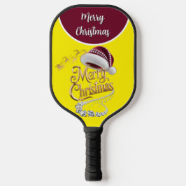 Süße Weihnachtsmütze Pickleball Schläger