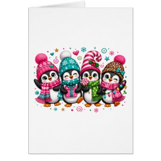 Süße Weihnachtspinguine