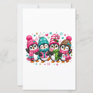 Süße Weihnachtspinguine