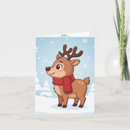 Süße Weihnachtsrenentiere Karte
